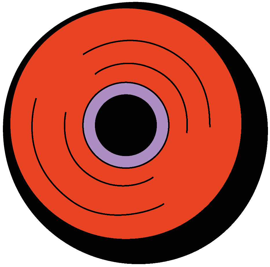 Eine Schallplatte, die sich dreht